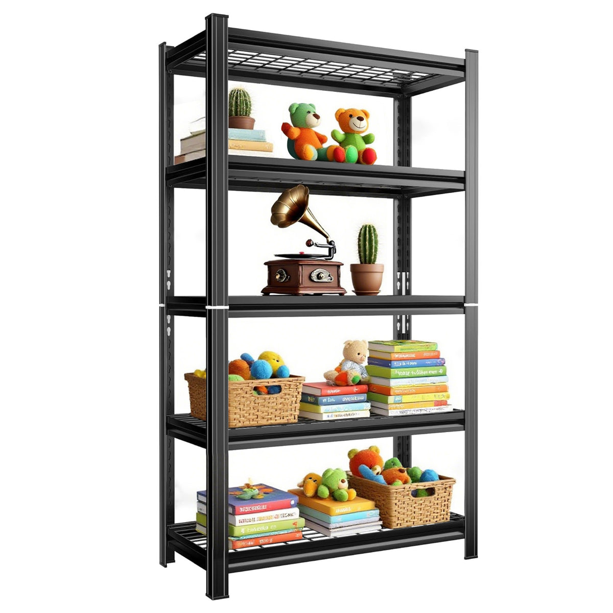 Heavy-Duty Adjustable Metal Storage Shelving Units for workshop, garage, storage, or utility use
