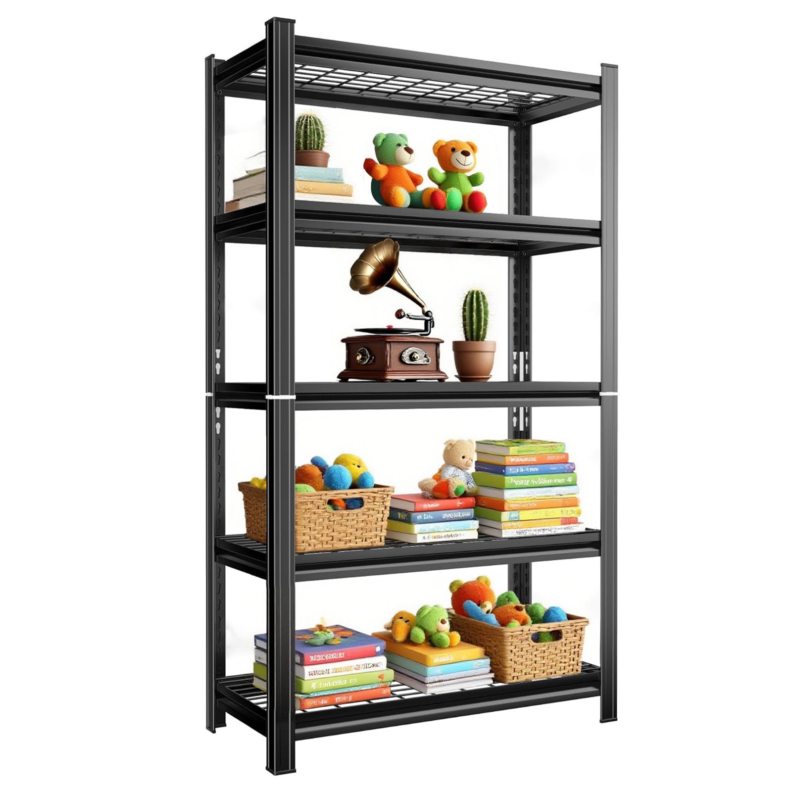 Heavy-Duty Adjustable Metal Storage Shelving Units for workshop, garage, storage, or utility use
