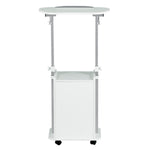Techni Mobili Sit-to-Stand Laptop Cart with Storage mobile laptop workstation