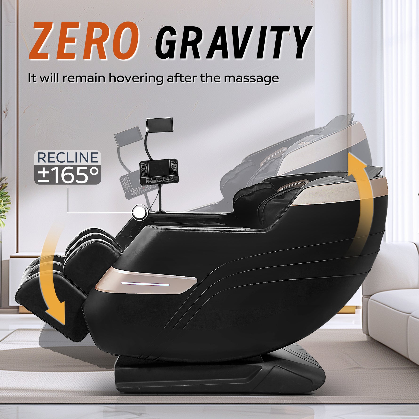 Zero Gravity Massage Chair with Bluetooth Speakers detail image 7