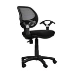Techni Mobili Mid-Back Mesh Task Chair, Black for home office seating