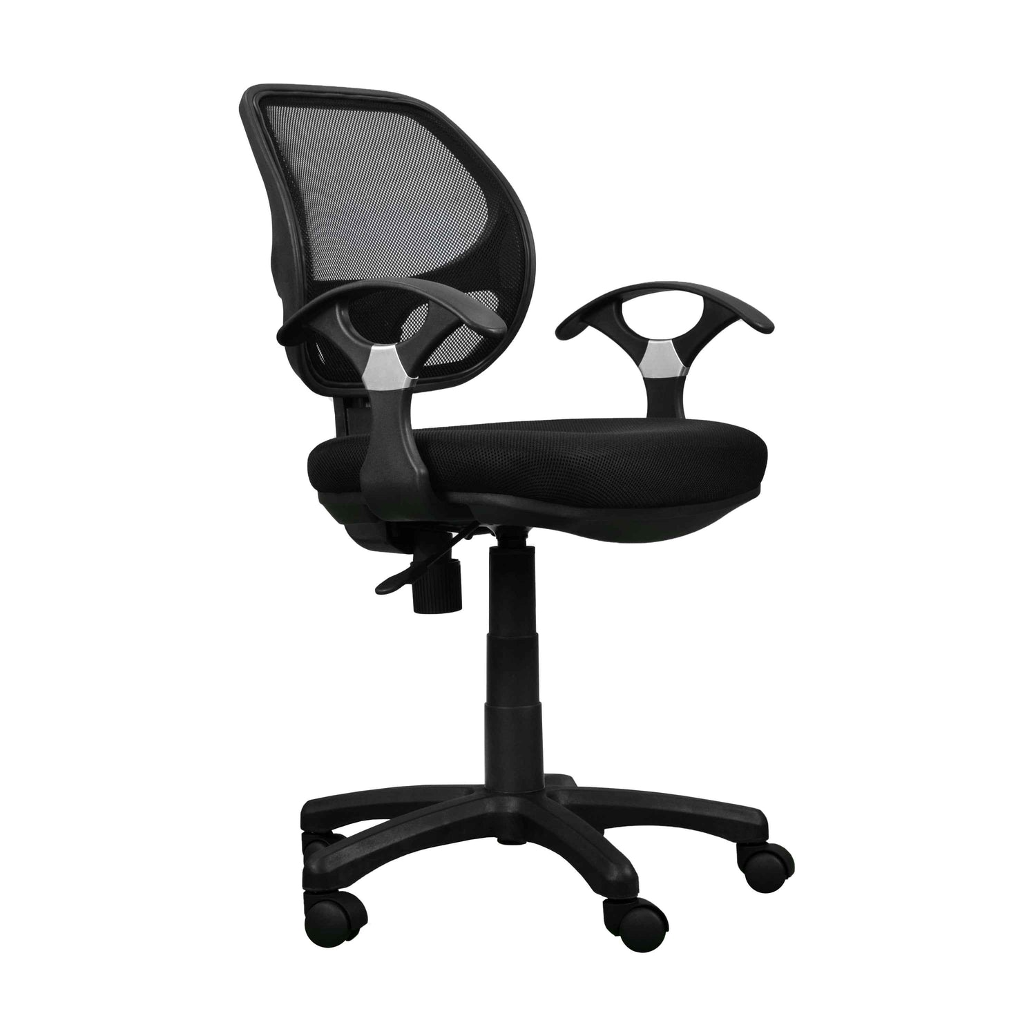 Techni Mobili Mid-Back Mesh Task Chair, Black for home office seating