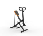 Foldable Assisted Squat Trainer with Resistance Bands, Black detail image 8