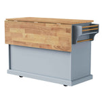 54 in. Rolling Kitchen Island with Drop Leaf & Storage product view 83