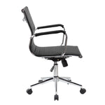 Techni Mobili Modern Medium-Back Executive Chair, Black for home office seating