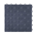 PVC Interlocking Drainage Garage Floor Tiles, 12" x 12" x 0.5" for workshop, garage, storage, or utility use