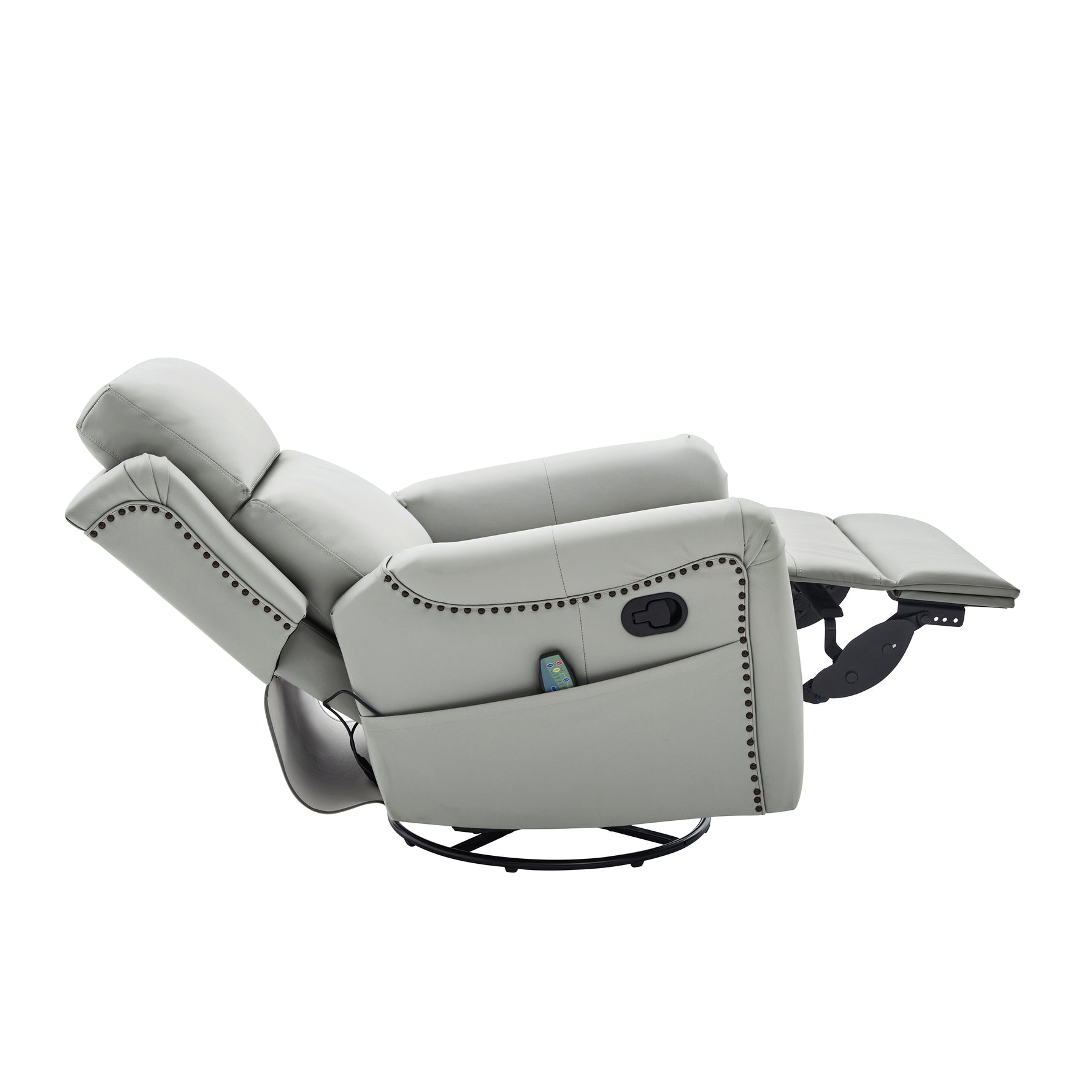 Modern Manual Recliner with 8-Point Massage and Heating, Swivel Rocking detail image 30