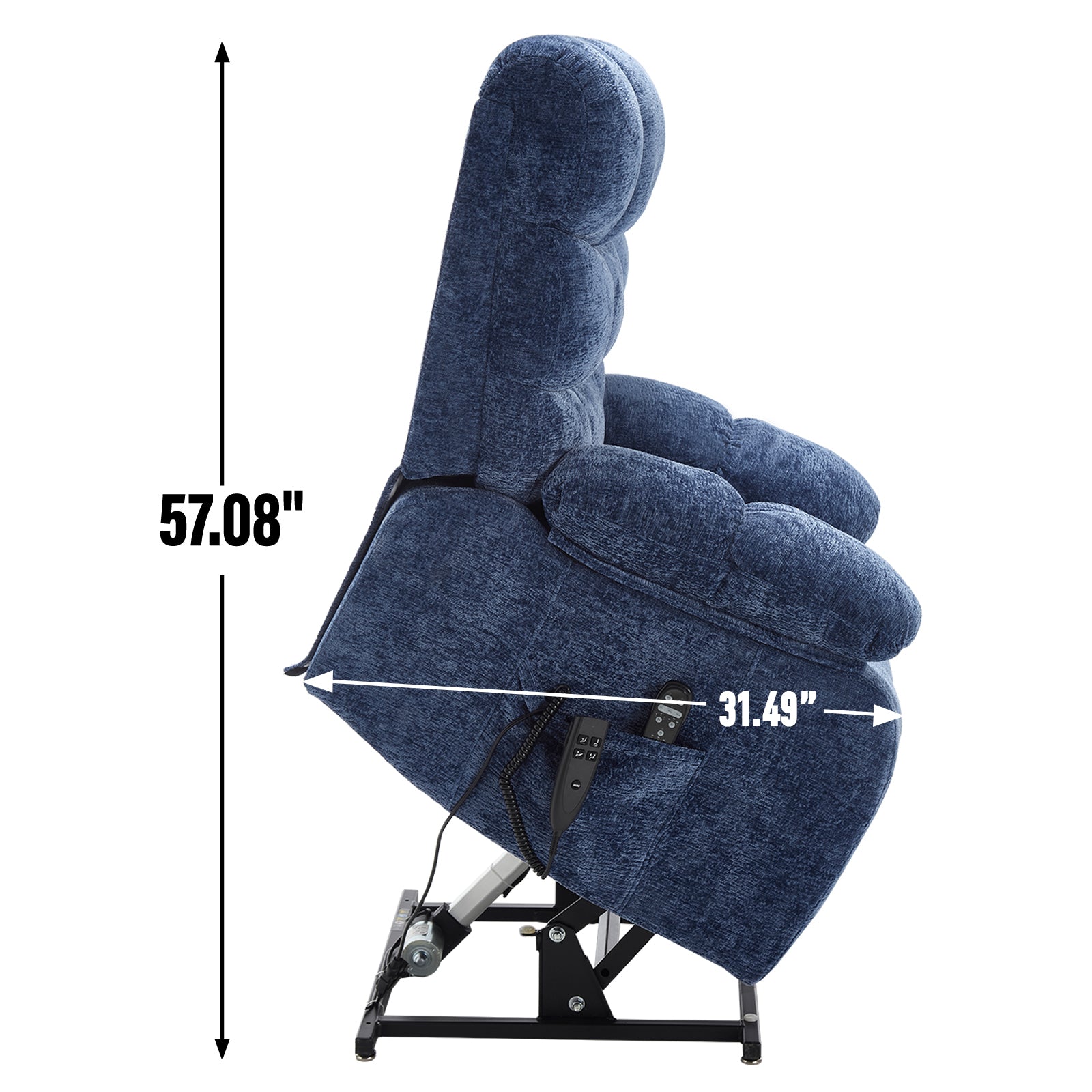 Dual-Motor Lift Recliner with Heat & Massage, 350 lb Capacity detail image 83
