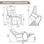 Single Motor Power Lift Recliner Chair with Massage & Heat detail image 39