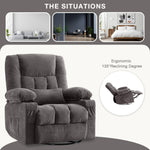Massage Swivel Rocker Recliner with Vibration, Heat & Ergonomic Lounge Support detail image 24