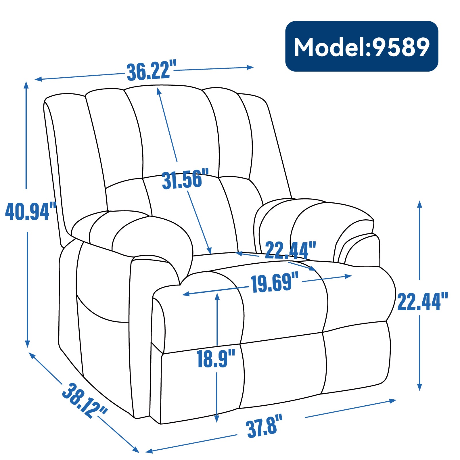 Dual-Motor Heat & Massage Power Lift Recliner, 350 lb Capacity detail image 55