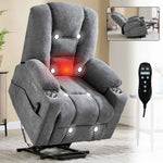 Large Dual-Motor Power Lift Heat & Massage Recliner product image