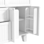 Farmhouse Kitchen Island with Drop Leaf, Power Outlet & 2 Seats product view 35
