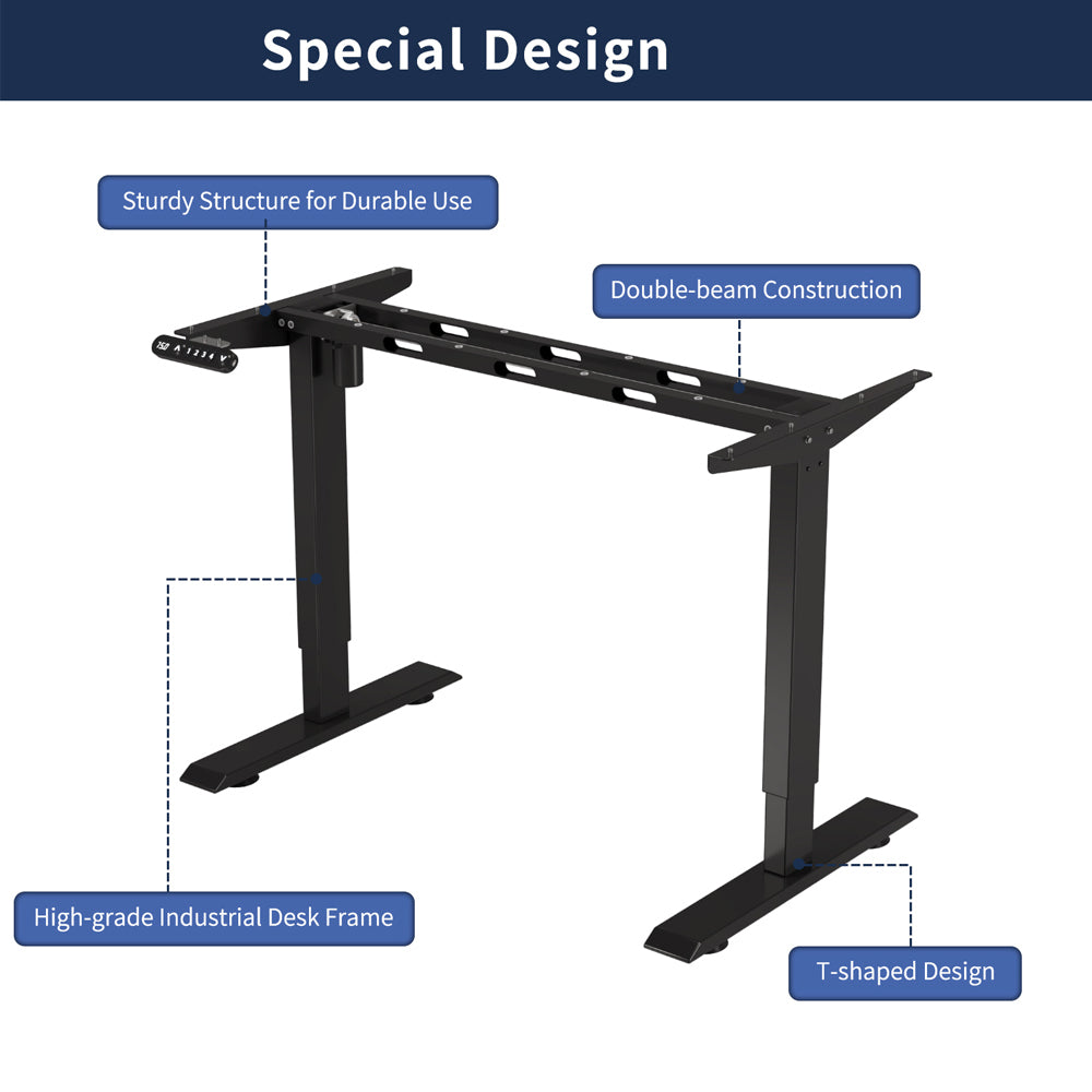 55" x 24" Electric Standing Desk workspace desk setup