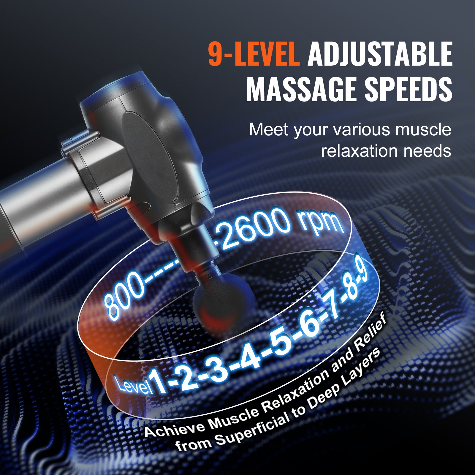 VEVOR Deep Tissue Percussion Massage Gun detail image 5