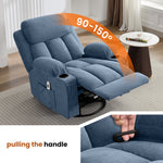 Swivel Rocker Recliner Chair with Vibration Massage, Heat, USB Port and Cup Holderrs detail image 18