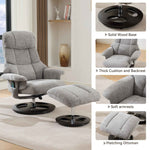 Ergonomic Recliner Chair with Ottoman - 360° Swivel Massage Lounge detail image 54