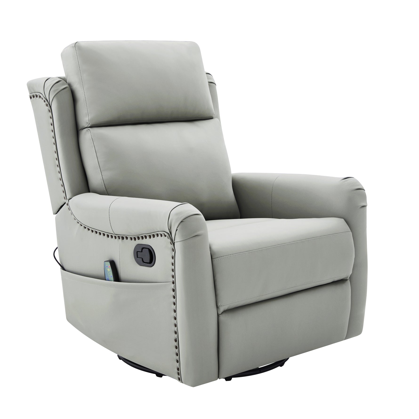 Modern Manual Recliner with 8-Point Massage and Heating, Swivel Rocking detail image 26