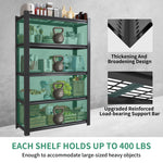 Industrial Heavy Duty Adjustable Metal Mesh Storage Shelving Unit for workshop, garage, storage, or utility use