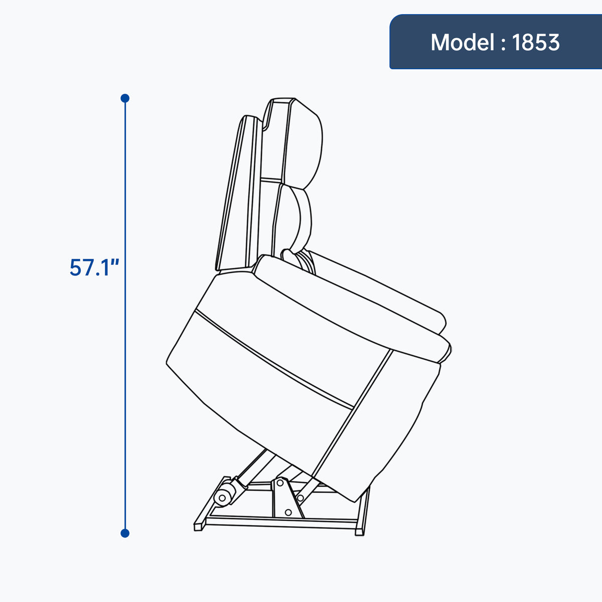 Dual-Motor Leather-Air Power Lift Recliner detail image 149