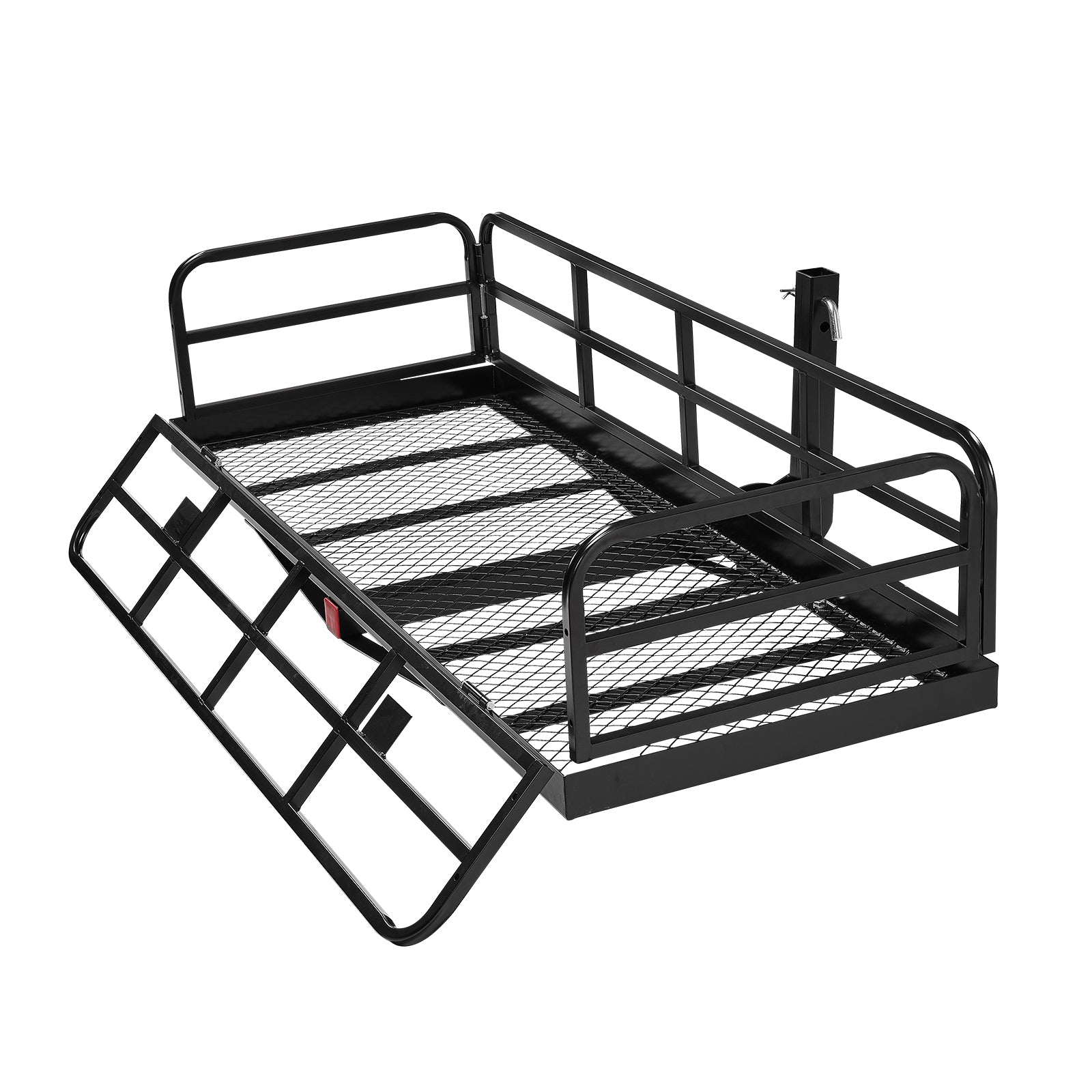 500 lb Folding Hitch Cargo Carrier for 2" Receiver for workshop, garage, storage, or utility use