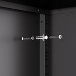 Locking Steel Garage Storage Cabinet with 4 Adjustable Shelves for workshop, garage, storage, or utility use