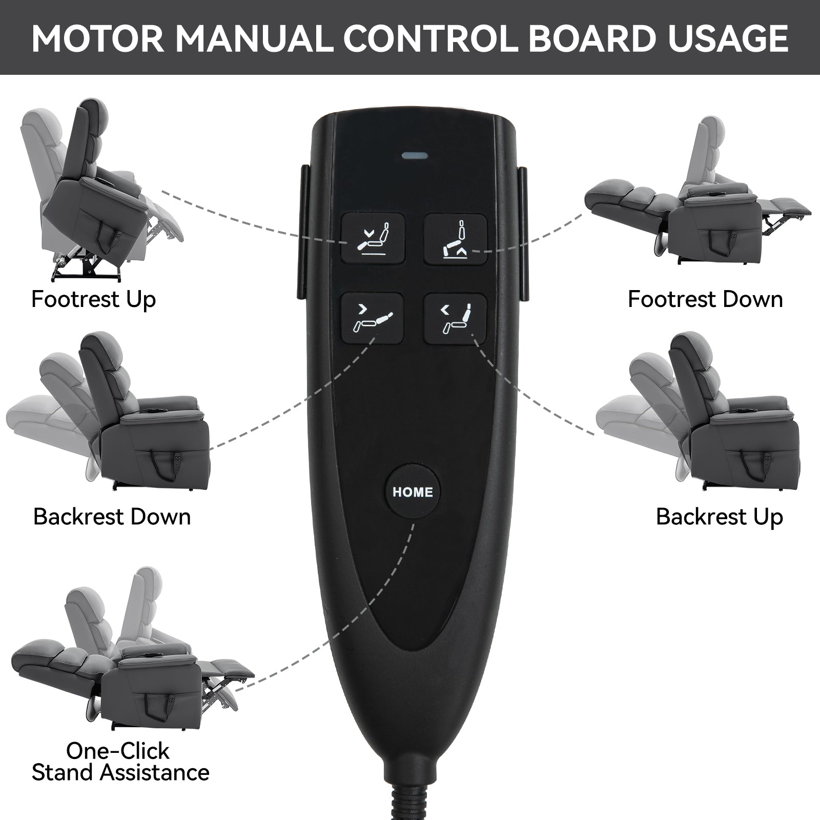 Dual-Motor Power Lift Heat & Massage Recliner detail image 75