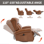 Heat Massage Manual Recliner Chair with Rocker and Swivel for Living Room detail image 40