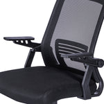 Techni Mobili Ergonomic Mesh Office Chair, Black for home office seating