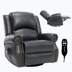 Heat Massage Manual Recliner Chair with Rocker and Swivel for Living Room detail image 70
