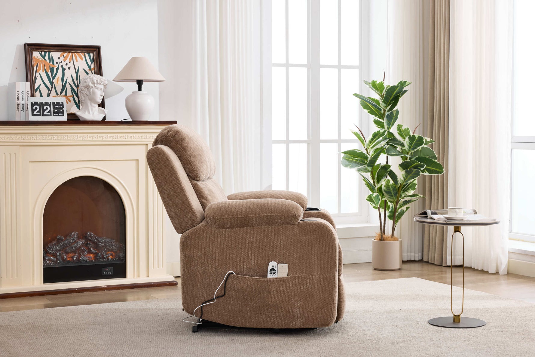 Dual-Motor Leather-Air Power Lift Recliner detail image 113