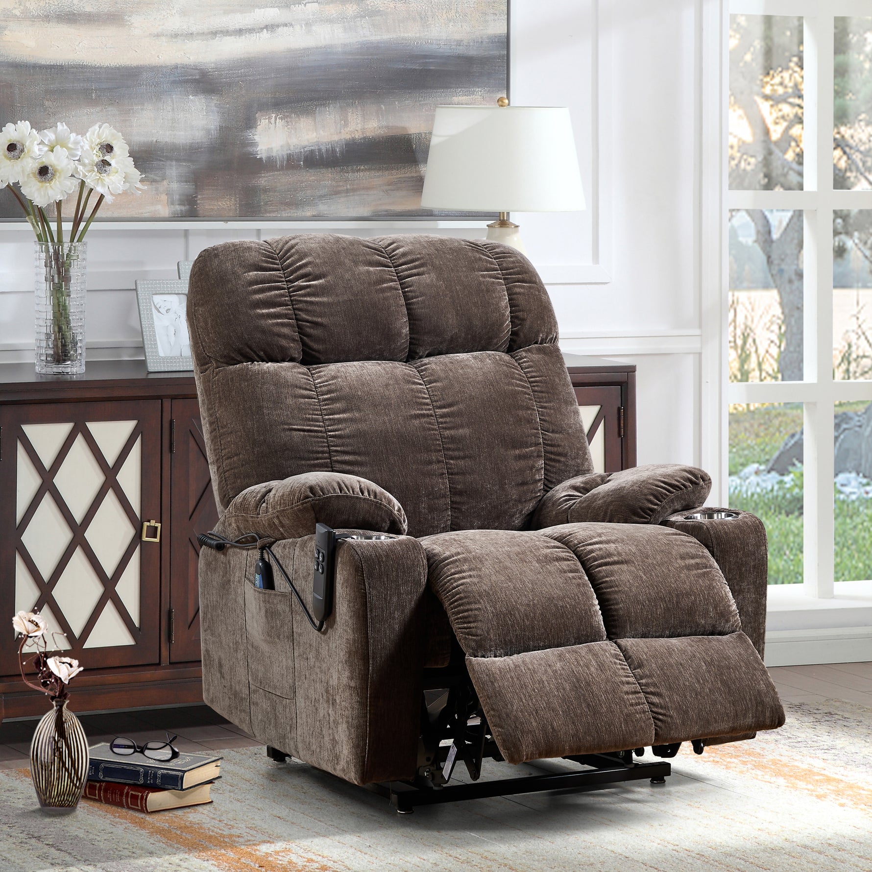 Liyasi Dual-Motor Power Lift Recliner, Infinite Position Lay-Flat detail image 16