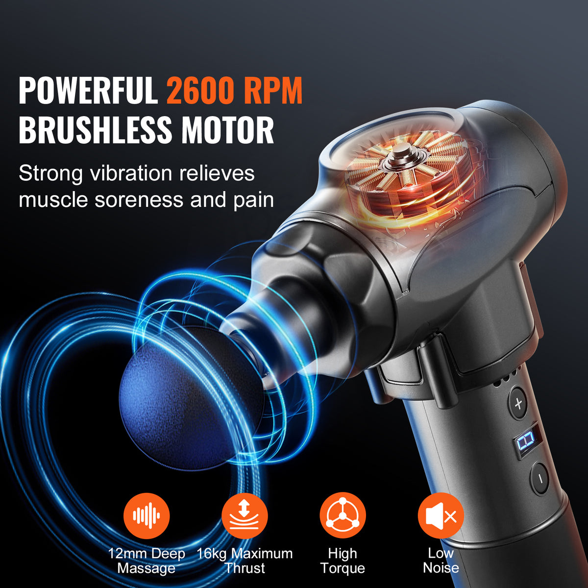 VEVOR Deep Tissue Percussion Massage Gun detail image 3