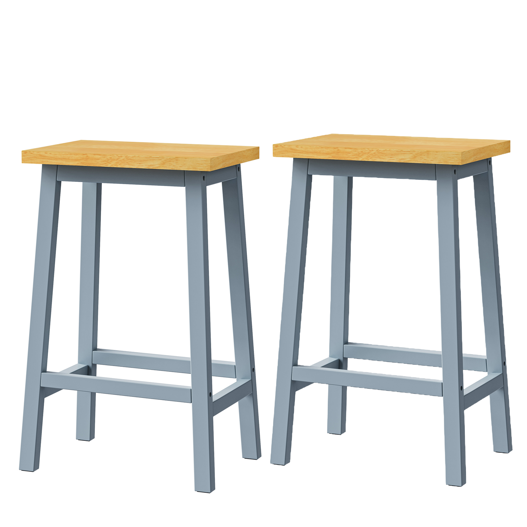 53 in. Farmhouse Kitchen Island with Power Outlet & Stools product view 73