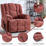 Dual-Motor Heat & Massage Power Lift Recliner, 350 lb Capacity detail image 79