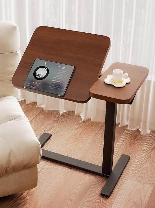 Height Adjustable Rolling Overbed Laptop Desk mobile laptop workstation