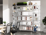 Heavy-Duty NSF Adjustable Wire Shelving Unit with Wheels & Shelf Liners for workshop, garage, storage, or utility use
