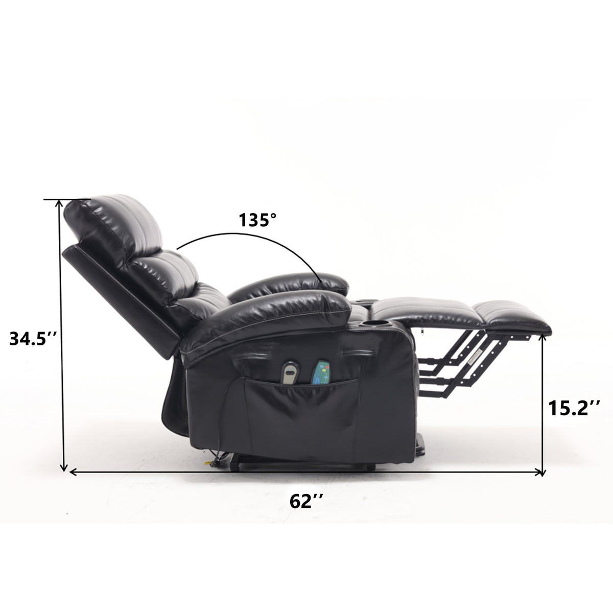 Electric Power Lift Recliner with 21" Seat Width detail image 39