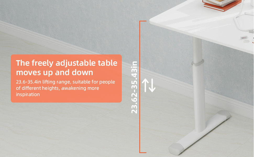 Height Adjustable Study Desk for Home Office workspace desk setup