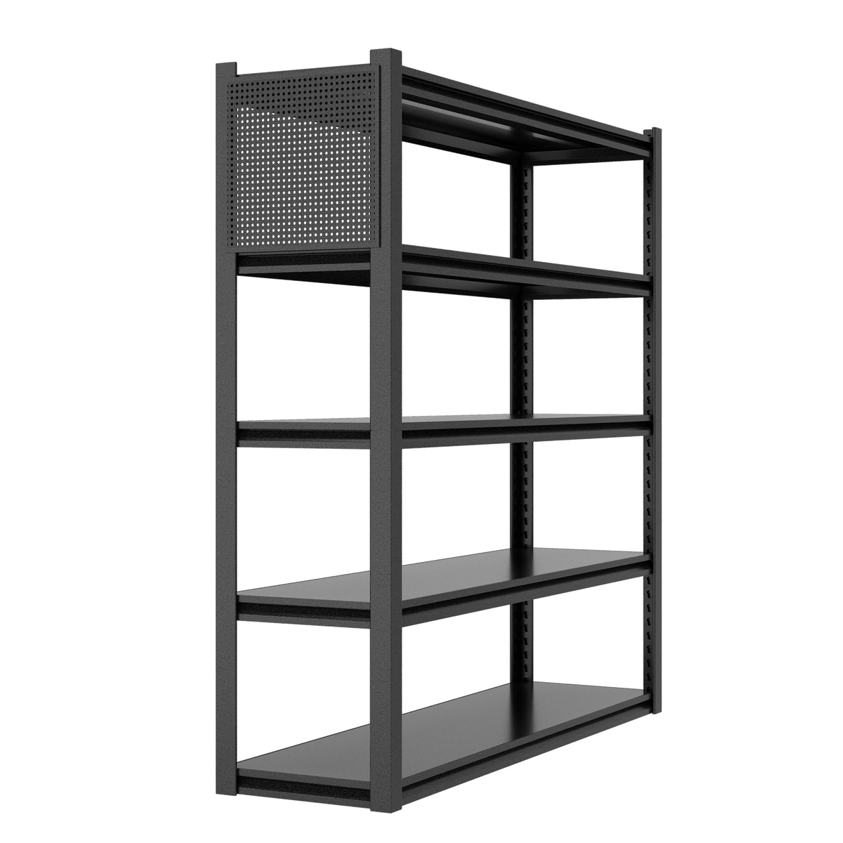 Heavy-Duty Adjustable Garage Shelving with Pegboard for workshop, garage, storage, or utility use