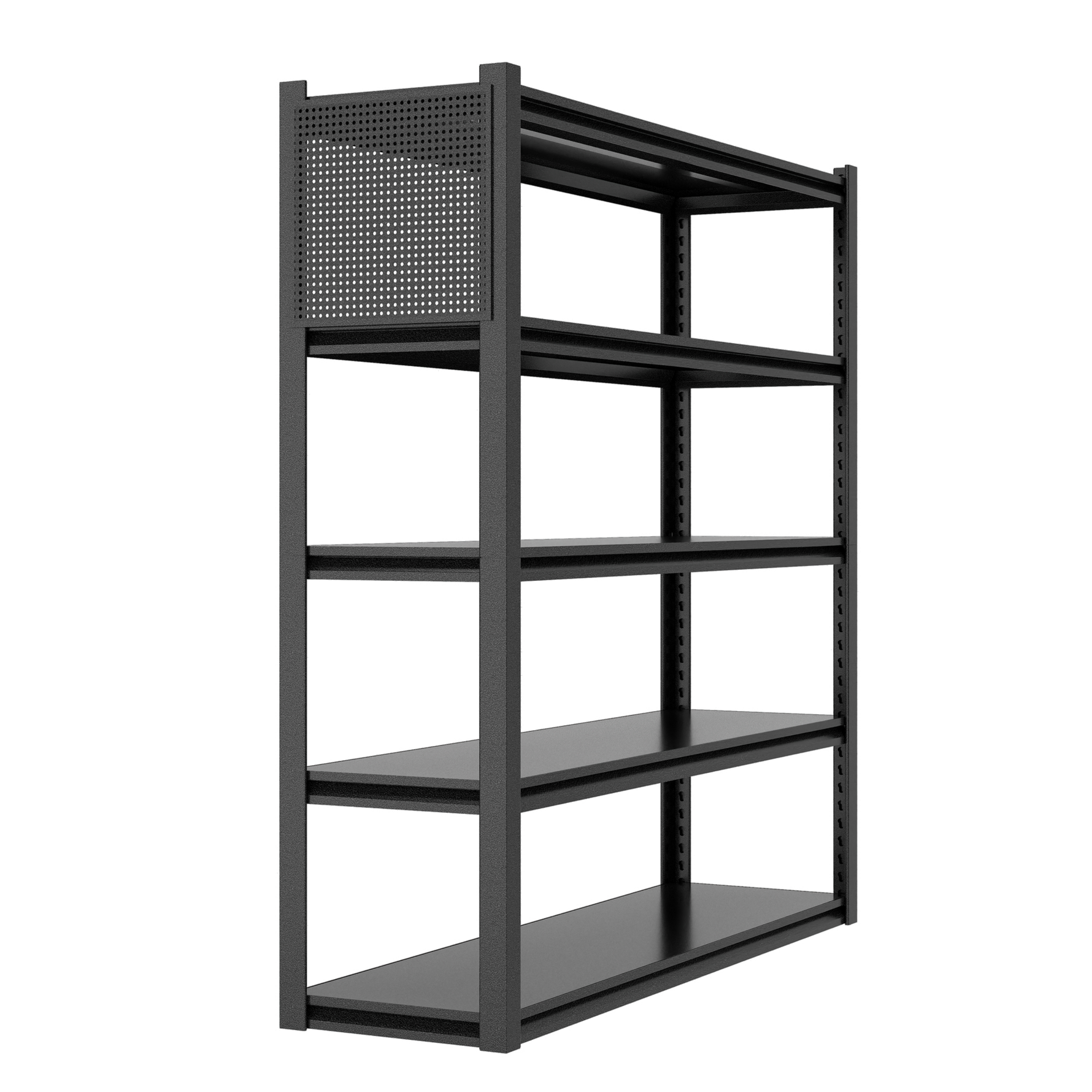 Heavy-Duty Adjustable Garage Shelving with Pegboard for workshop, garage, storage, or utility use