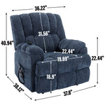 Dual-Motor Heat & Massage Power Lift Recliner, 350 lb Capacity detail image 25