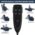 Dual-Motor Heat & Massage Power Lift Recliner, 350 lb Capacity detail image 32