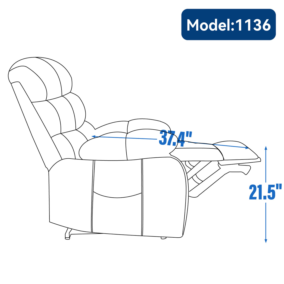 Chenille Power Lift Recliner detail image 53
