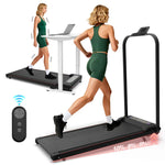 Foldable Under-Desk Walking Pad with Handlebar & Incline under-desk walking pad