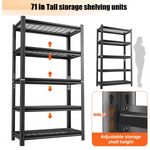Heavy-Duty Adjustable Metal Storage Shelving Units for workshop, garage, storage, or utility use