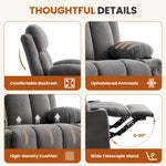 Swivel Rocker Recliner Chair with Vibration Massage, Heat, USB Port and Cup Holderrs detail image 33