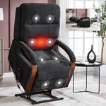 Power Chenille Lift Recliner Chair Dual Motor Infinite Position Up to 350 Pounds detail image 68