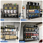 Heavy-Duty Adjustable Garage Shelving, 6000 lb Capacity for workshop, garage, storage, or utility use