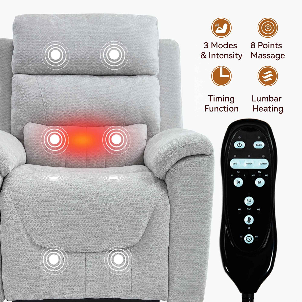 Dual-Motor Leather-Air Power Lift Recliner detail image 136